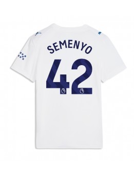 Manchester City Antoine Semenyo #42 Ausweichtrikot für Frauen 2026-27 Kurzarm Manchester City Antoine Semenyo #42 Ausweichtrikot für Frauen 2026-27 Kurzarm
